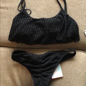 Black Roxy Bathing Suit Bottom BRAND NEW